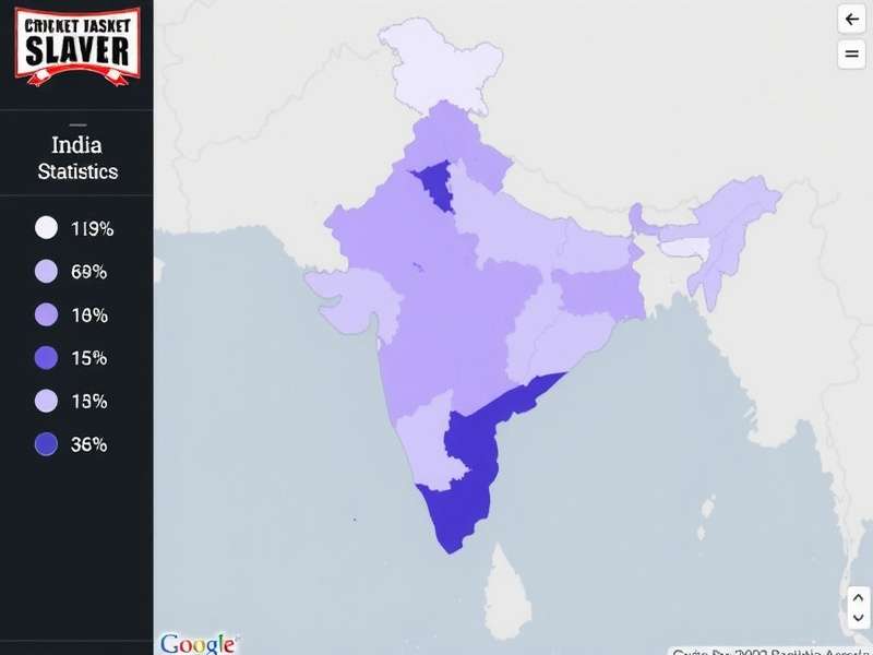 Cricket Basket Slayer Download Statistics Map of India showing regional popularity