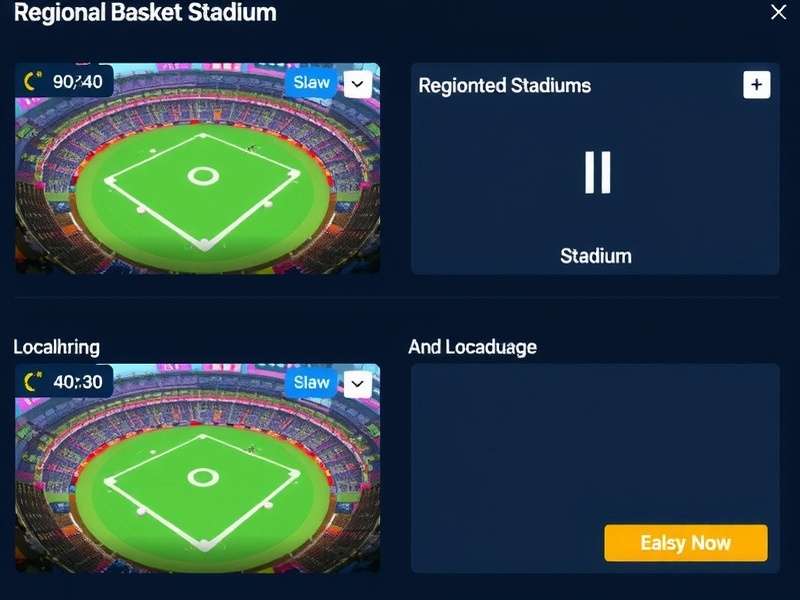 Cricket Basket Slayer Localization Examples showing regional stadiums and language options